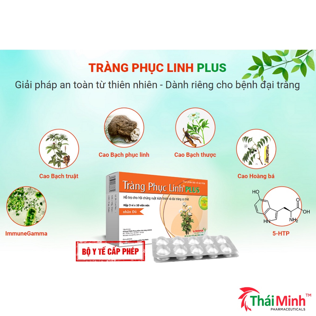 Tràng Phục Linh Plus - Giải pháp hỗ trợ cho hội chứng ruột dễ bị kích thích [Chính hãng]