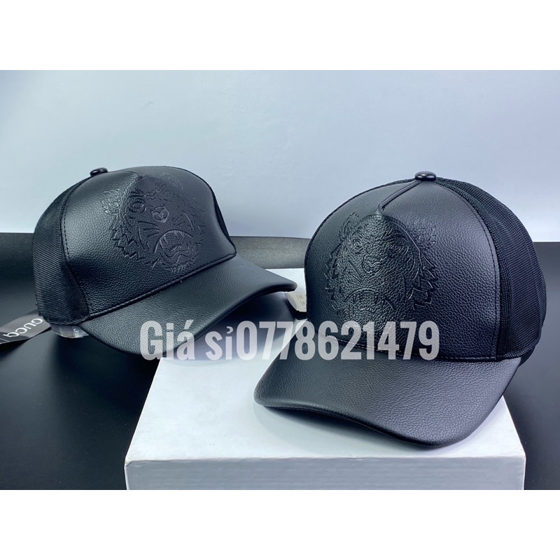 mũ kết phối lưới da - nón lưỡi trai 3D đậm chất thời trang
