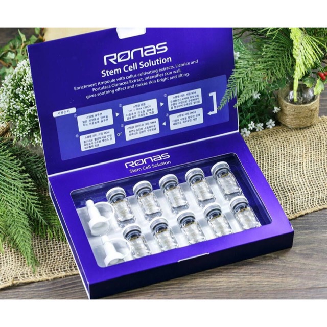 Hộp 10 lọ Tế bào gốc Ronas Stem Cell Solution