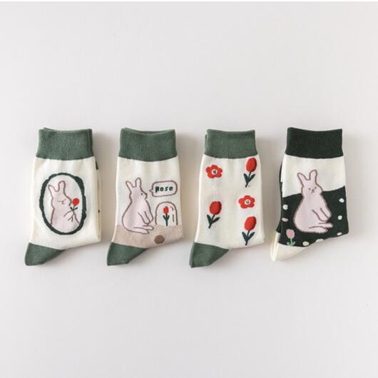 Vớ Lolita In Họa Tiết Thỏ Dễ Thương Phong Cách Nhật Bản Thời Trang Thu Đông Cho Nữ