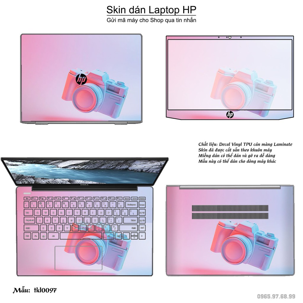 Skin dán Laptop HP in hình thiết kế _nhiều mẫu 2 (inbox mã máy cho Shop)