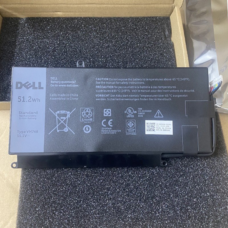 Pin dell vostro 5460 Zin  VH748 5470 5480 5560  Inspiron 14zD-3526 14-5439 pin lắp trong kiểu dẹt mới 100%