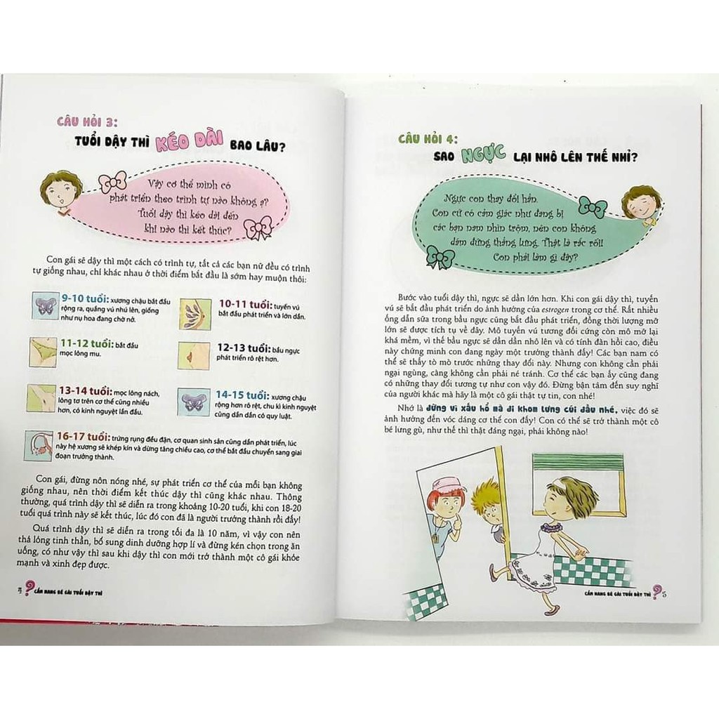 Sách - Cẩm nang bé gái tuổi dạy thì 2 cuốn