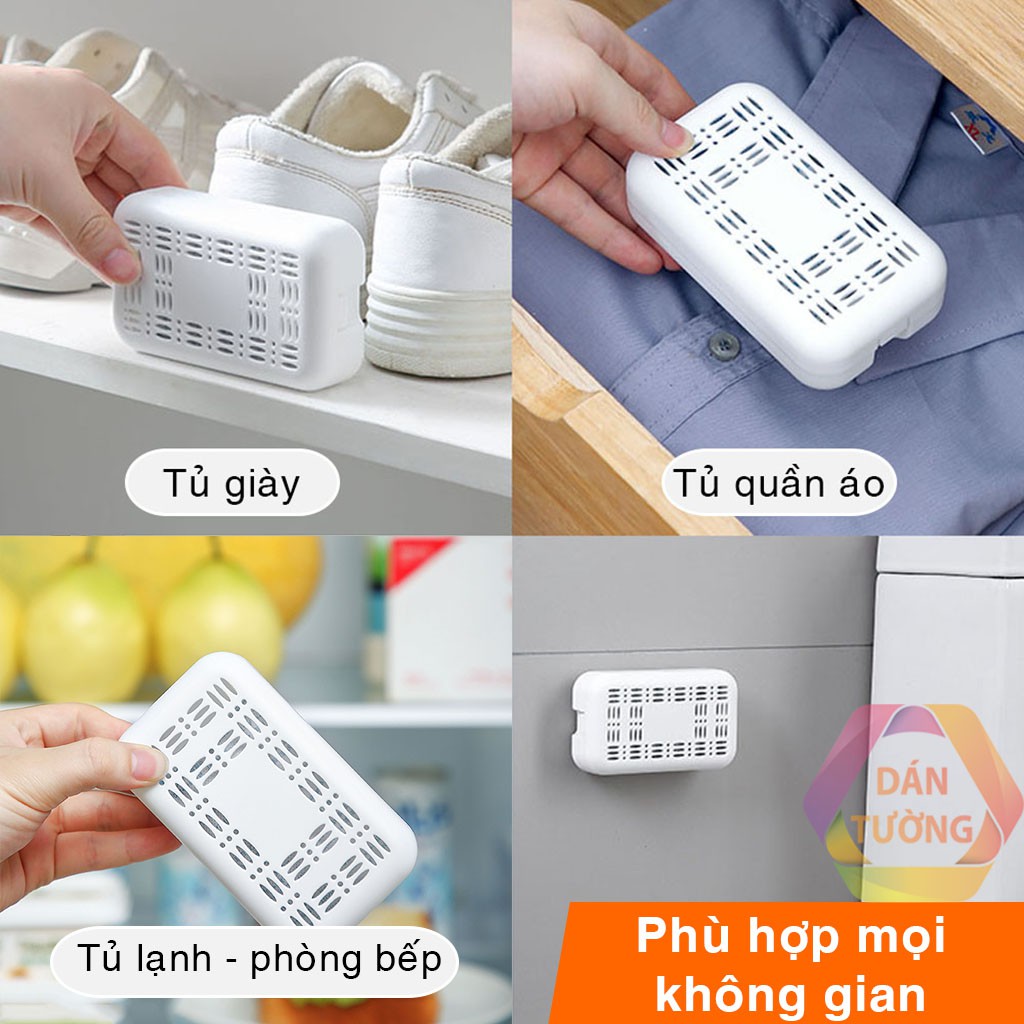 Khử mùi tủ lạnh tủ đông mát HM, hộp khử thơm mùi tủ lạnh tủ quần áo, chống hôi ẩm mốc nhờ than hoạt tính - HM