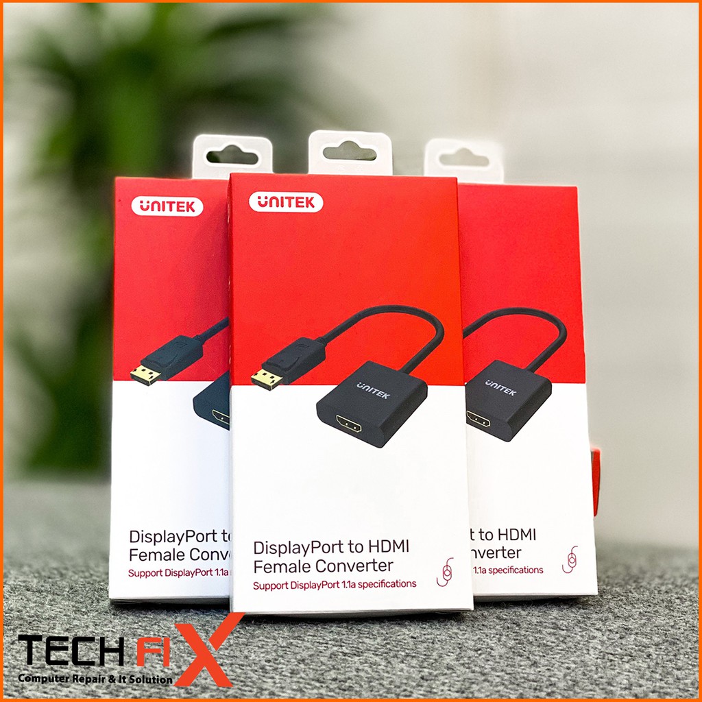 Cáp DisplayPort to HDMI Female Converter Unitek