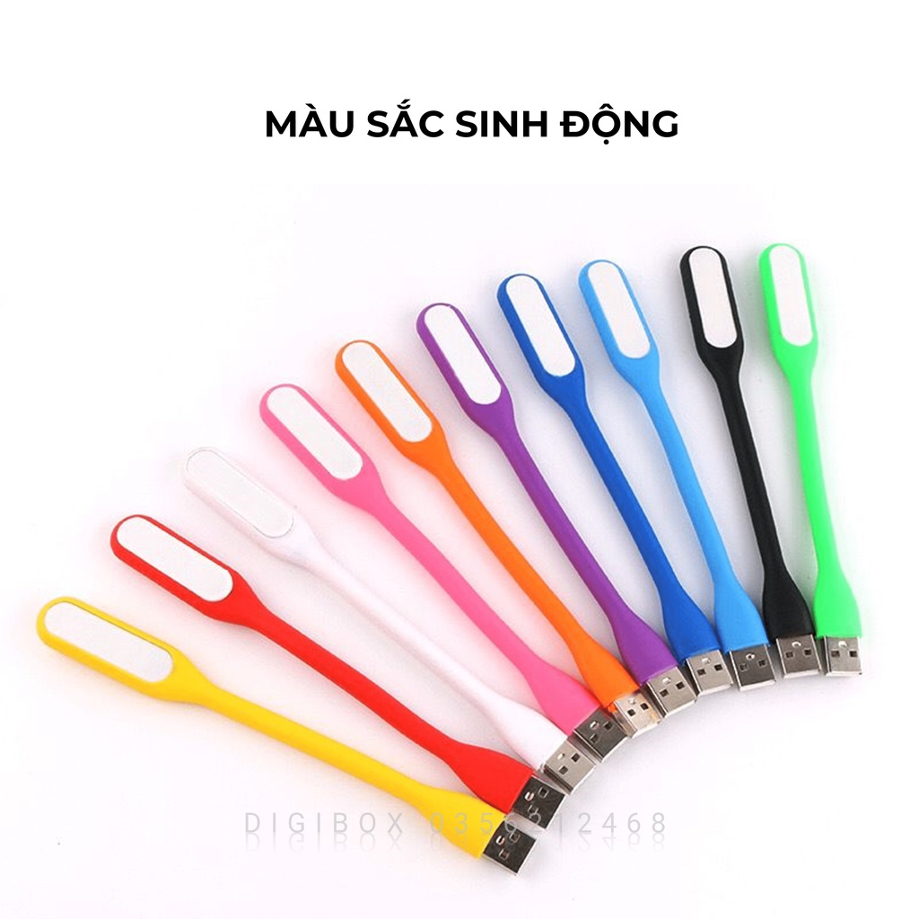 Đèn led usb mini siêu sáng đọc sách giá rẻ nhỏ gọn cho laptop, sạc dự phòng, máy tính Digibox