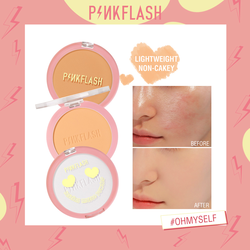 (hàng Mới Về) Phấn Nền Kiểm Soát Dầu Không Để Lại Dấu Hiệu Pinkflash Elle