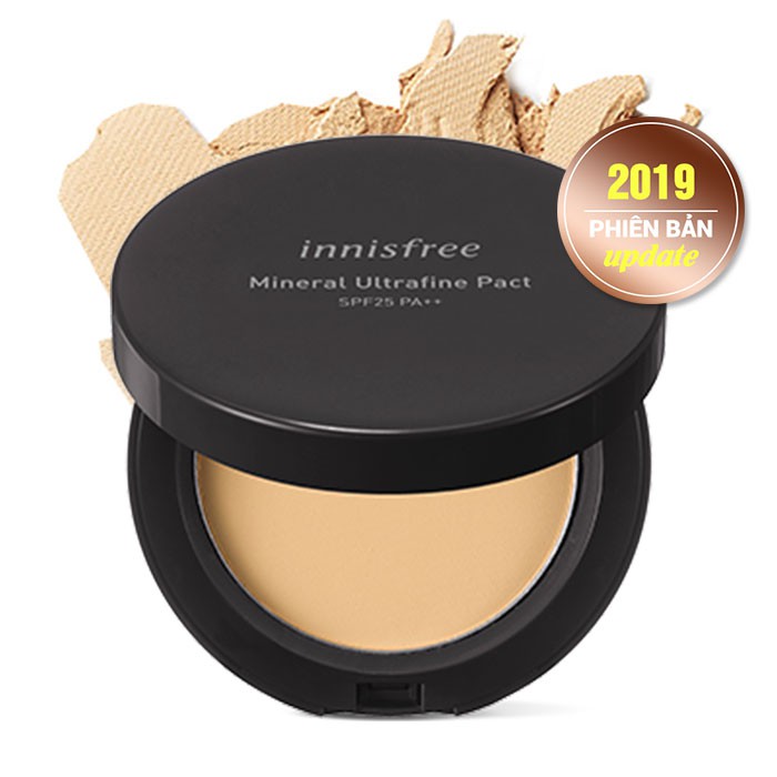 Phấn Phủ Nén Siêu Mịn Innisfree Mineral Ultrafine Pact SPF25 PA++(Phiên Bản 2019)