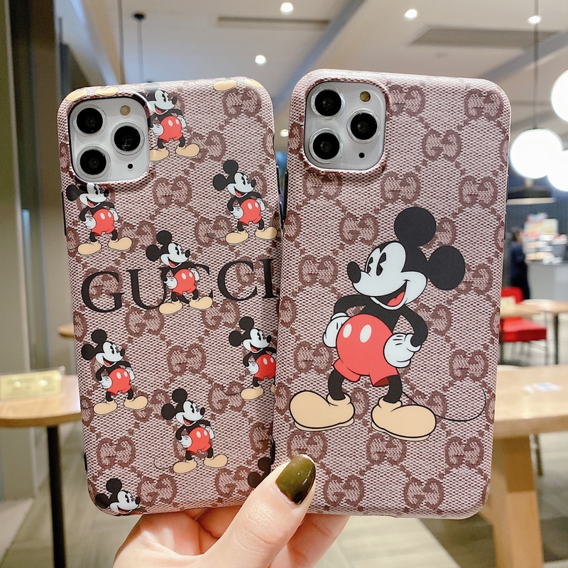 Ốp điện thoại mềm in hình chuột Mickey Gucci cho Iphone 12 Pro Max Mini 11 Xs Max Xr X I7 7p 8 8 Plus 6 6s