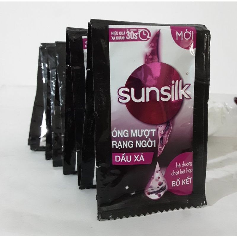 Dây Dầu xả Sunsilk óng mượt rạng ngời 10gói x6g