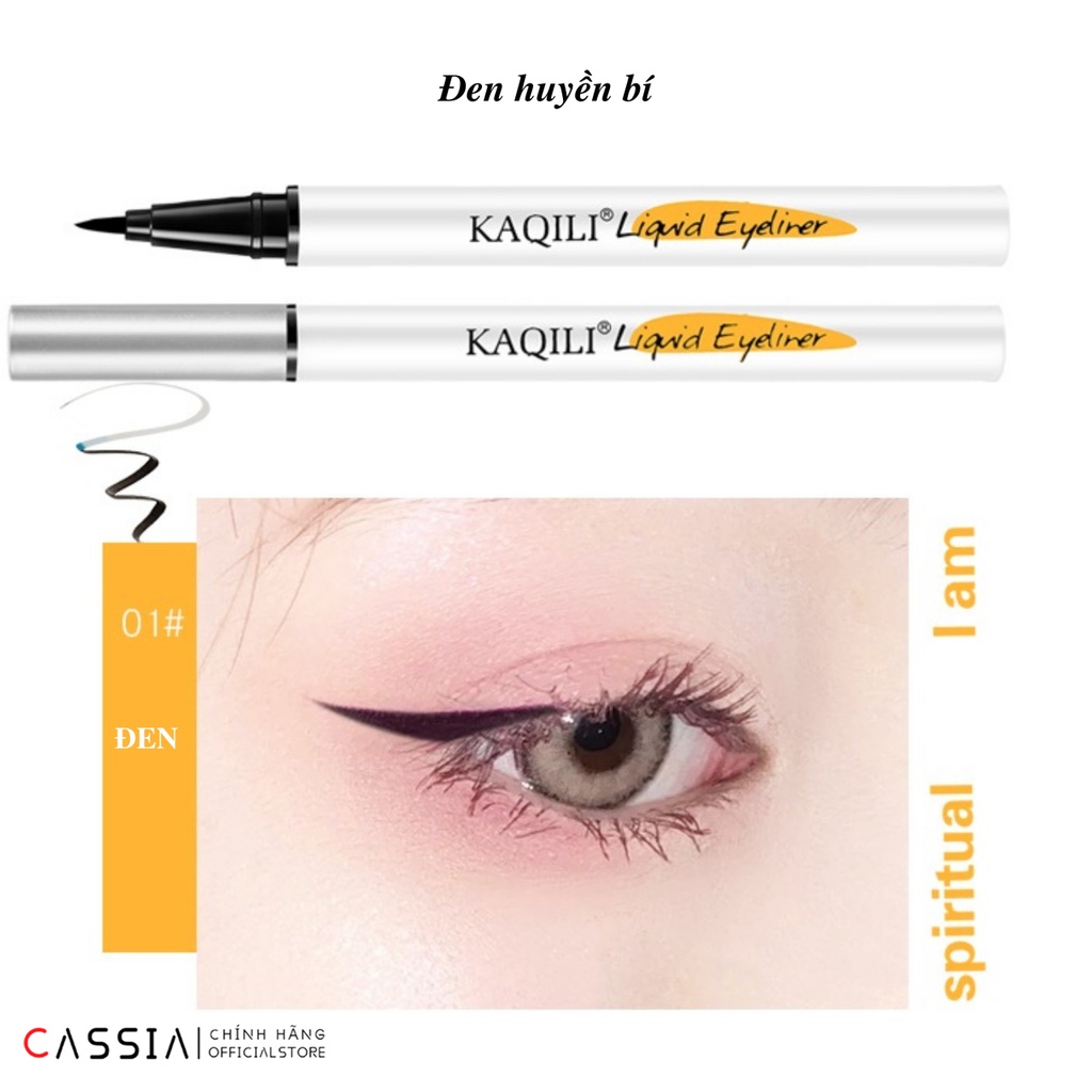 [Tặng mặt nạ] Bút Kẻ Mắt Nước KAQILI Lâu Trôi Không Lem Chống Nước Eyeliner waterproof 4 Màu - Nội địa Trung