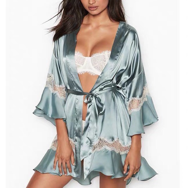 Áo Choàng Lụa Tay Bèo Phối Ren Cao Cấp Hàng Quảng Châu loại 1 AC701 | BigBuy360 - bigbuy360.vn