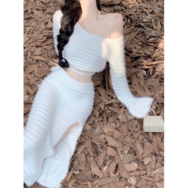 (SẴN SET) SET BỘ TRANG PHỤC LEN NỮ ULZZANG