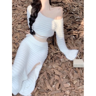 Set bộ trang phục len nữ ulzzang