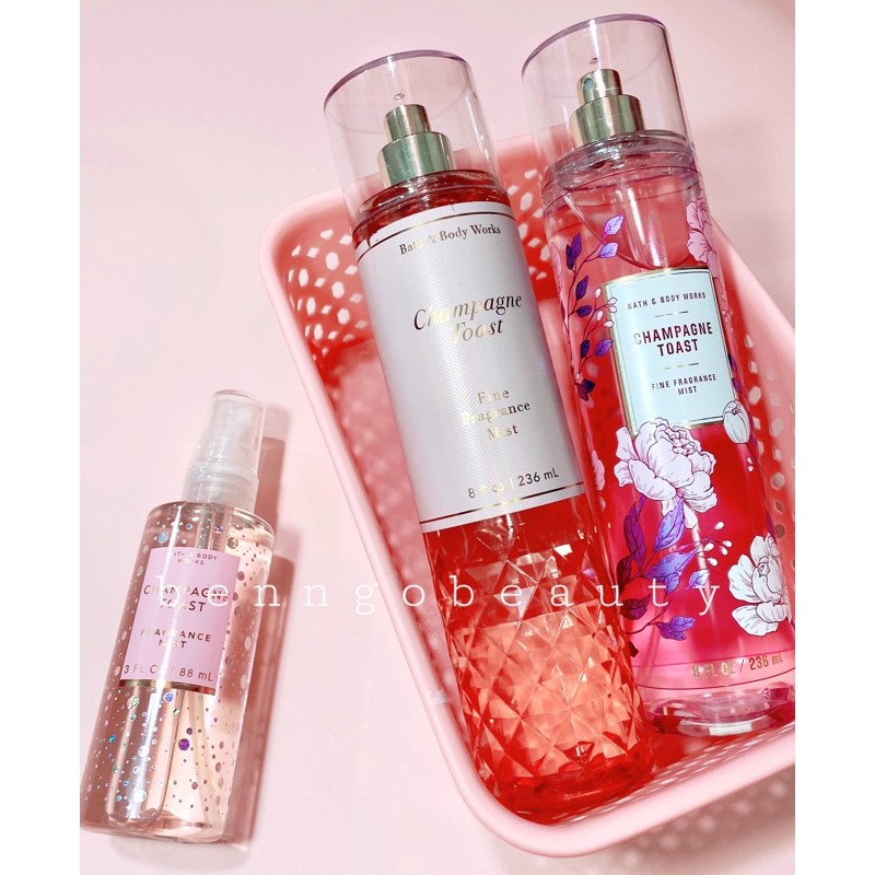 [BILL MỸ] CHAMPAGNE TOAST - BỘ XỊT THƠM DƯỠNG THỂ BATH AND BODY WORKS
