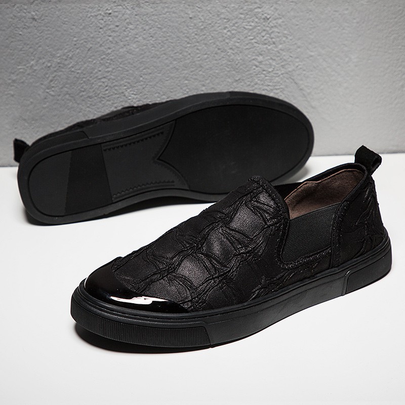 Hip Hop Style Leather Lazy Shoe For Men