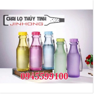 CHAI THUỶ TINH MÀU 350ML DÂY