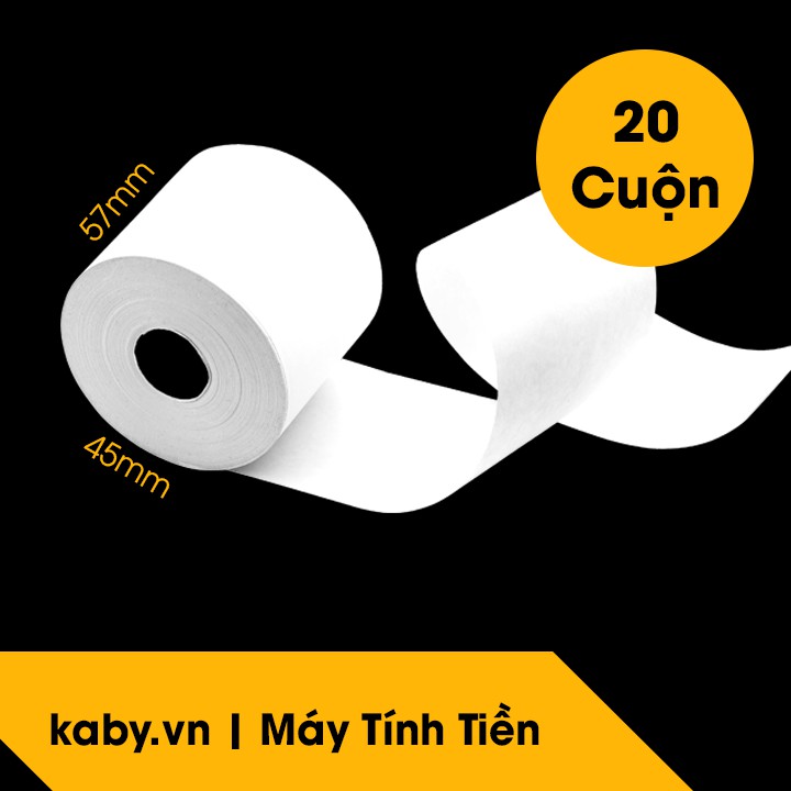 Giấy In Bill K57 - Giấy In Nhiệt K57 - Lốc 20 Cuộn