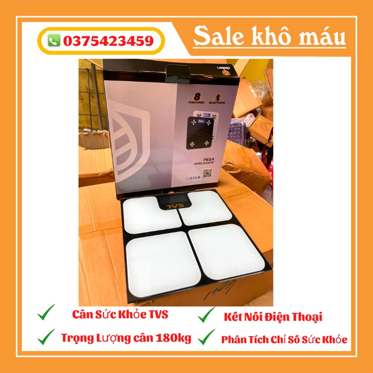 Cân điện tử sức khỏe TVS  kết nối điện thoại phân tích cơ thể CÂN HOÀNG HUY