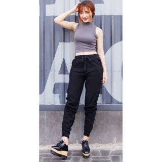 Quần jogger thun nỉ form nữ kèm ảnh thật