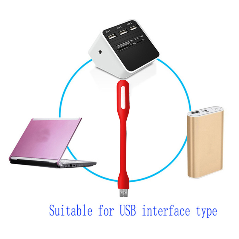 Đèn Đọc Sách Mini Cổng Usb 5v 1.2w Thiết Kế Tiện Dụng