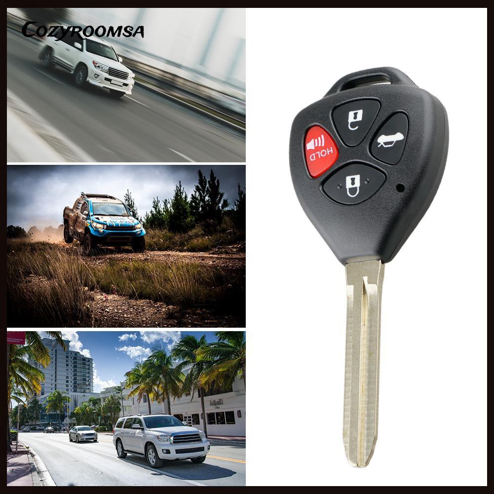Vỏ chìa khóa điều khiển từ xa 4 nút thích hợp cho Toyota Camry Camry