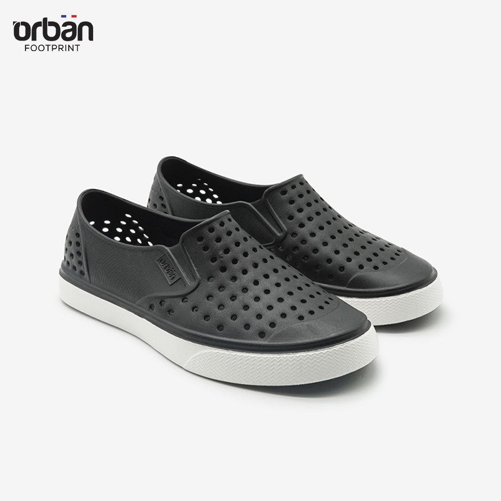 Giày Slipon Urban Footpritn EVA Fylon (D2201 AD6) Đen Trắng