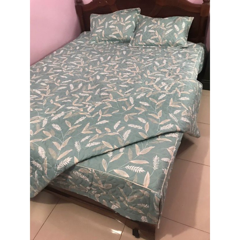 Bộ Ga Phủ Trần Bông 5 món Cotton Boly trần Dày Dặn Chắc Chắn Không Xô Lệch