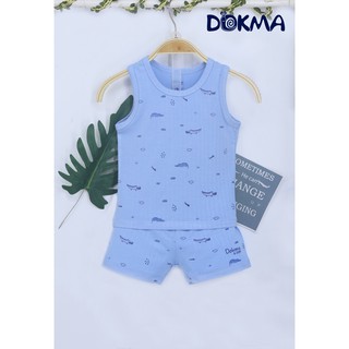 [Mã BMLT30 giảm đến 30K đơn 299K] DB491 Bộ quần áo ba lỗ Dokma (9-24M)
