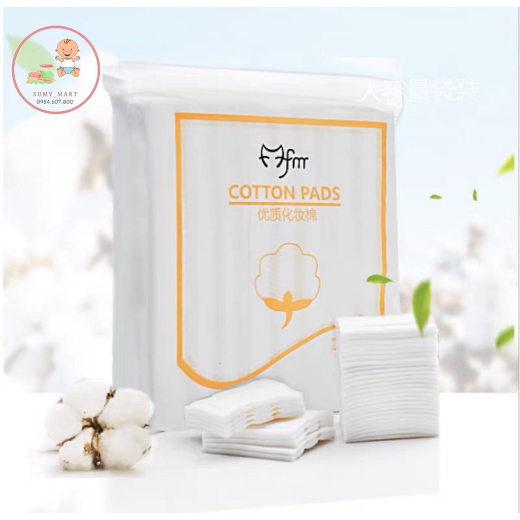 Bông Tẩy Trang 𝐅𝐫𝐞𝐞𝐒𝐡𝐢𝐩Bông Tẩy Trang 1 Túi 222 Miềng Cotton pads Mềm Mịn Siêu Tiết Kiệm