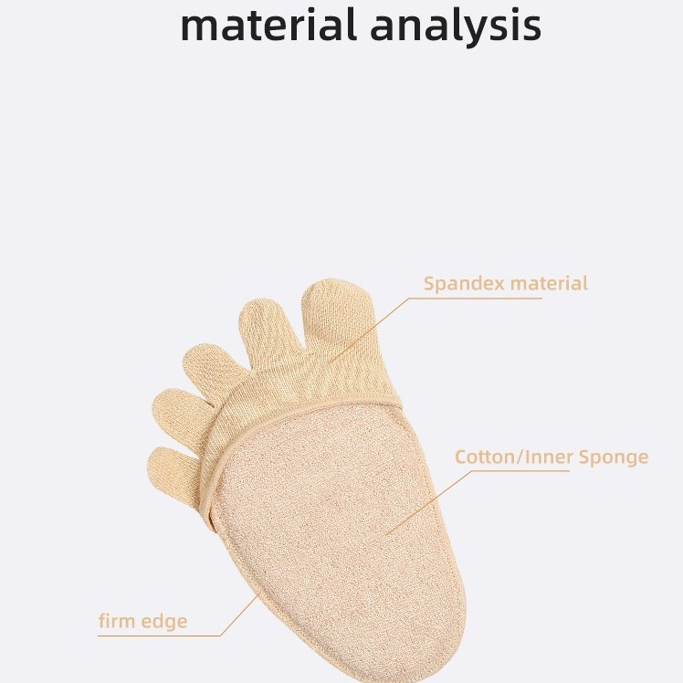 Vớ Cotton Năm Ngón Năm Ngón Chân Hở Ngón Thoáng Khí Chống Trượt Cho Nữ