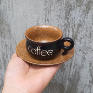Combo 5 bộ cốc đĩa cafe nóng 100ml