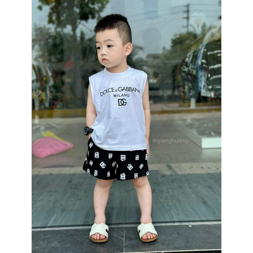 Set tank top quần cạp docle cho bé trai , set áo ba lỗ quần short trẻ em unisex , Kid_genz