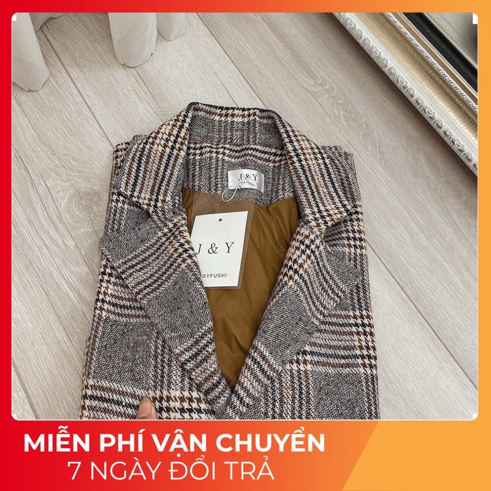 Freeship Áo Blazer Nữ Áo Vest Khoác Ngoài Chất Kẻ QC Cao Cấp. | BigBuy360 - bigbuy360.vn