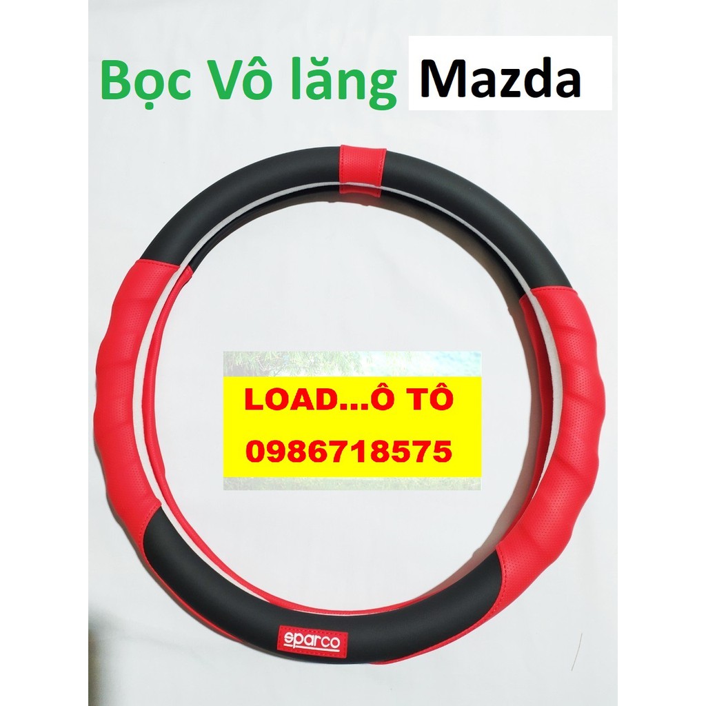 Bọc vô lăng Sparco Mazda CX5, Mazda 3,2, Mazda CX 8, BT50 Cao Cấp