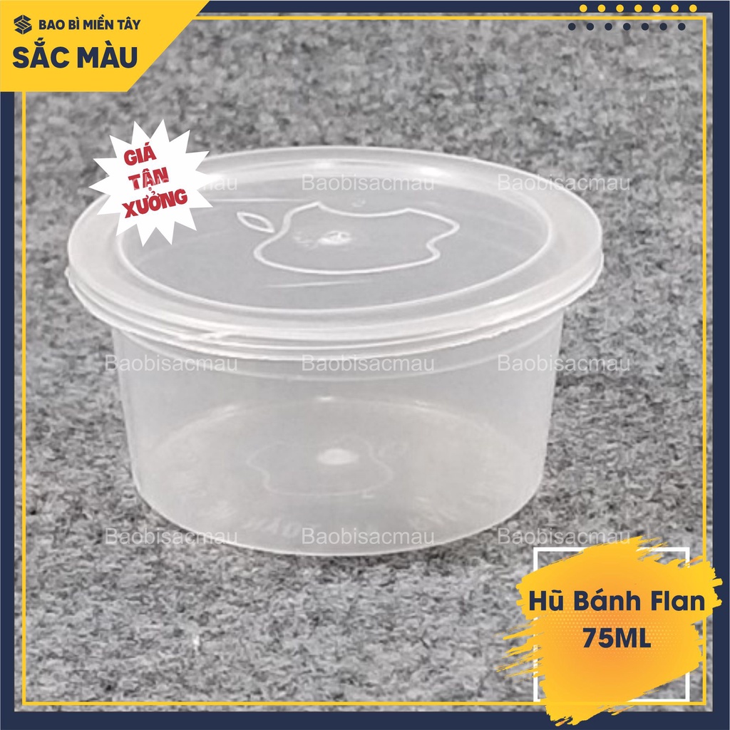 100 Hũ bánh flan, rau câu 30ml - 50ML có nắp
