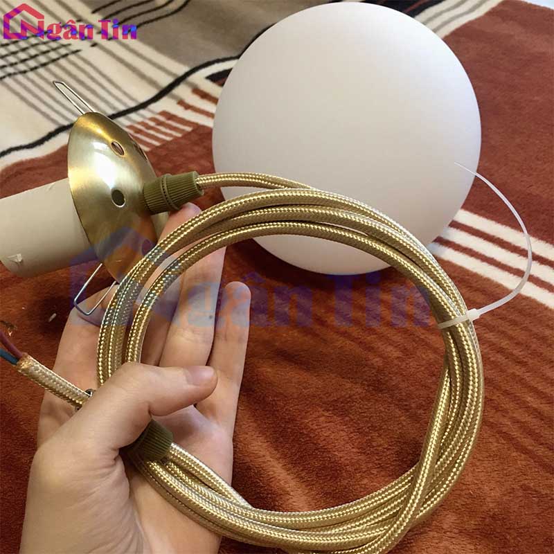 Đèn thả trần thủy tinh trang trí trong nhà phòng ngủ THCN207 Ngân Tin