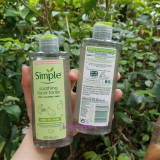 Toner Simple dịu nhẹ dưỡng da 200ml