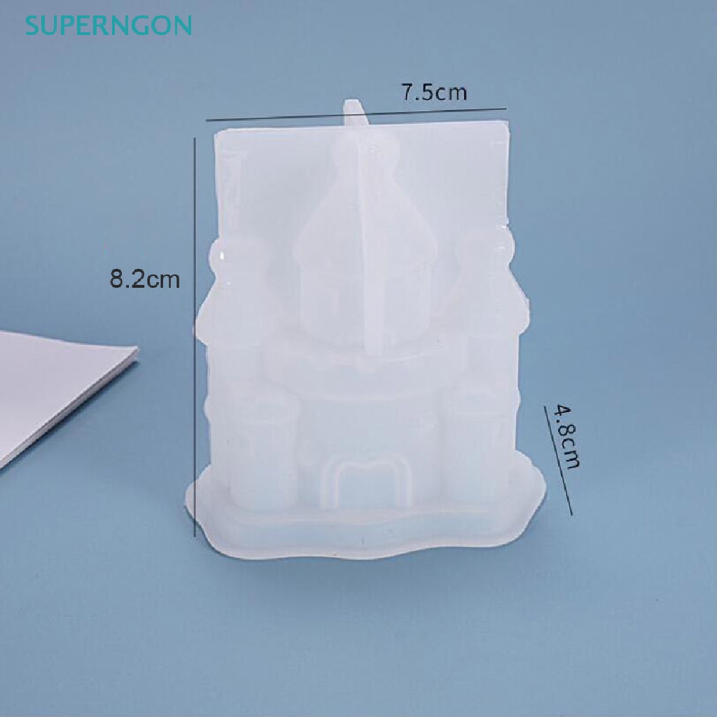 Khuôn Silicone Tạo Hình Lâu Đài 3D Trang Trí Thủ Công
