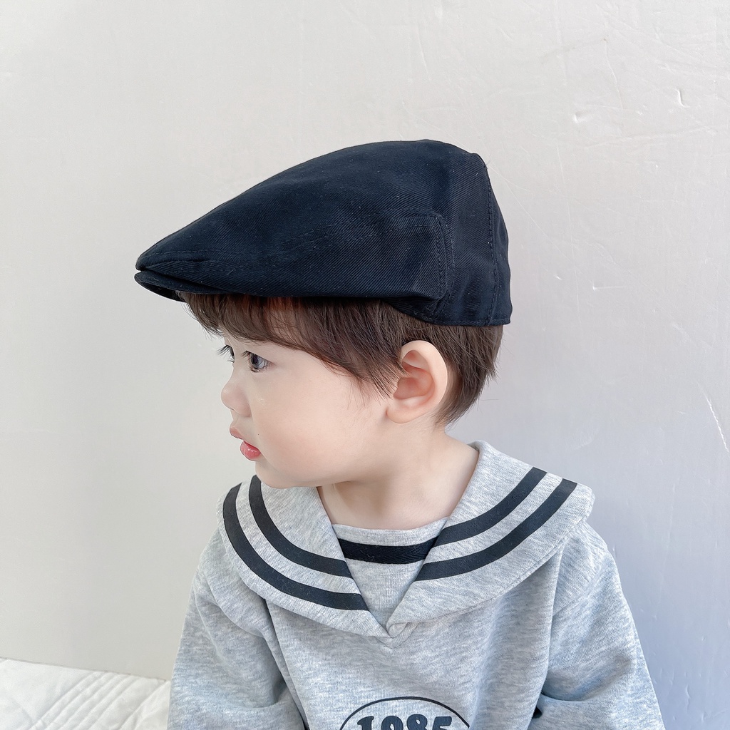 Nón Beret In Họa Tiết Dễ Thương Cho Bé