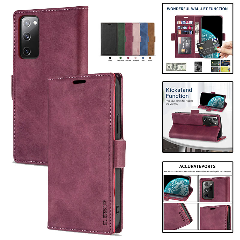 Bao da điện thoại màu trơn mới cho Samsung Galaxy Note 8 9 10 Pro Lite Note 20 Ultra A50S A30S | BigBuy360 - bigbuy360.vn