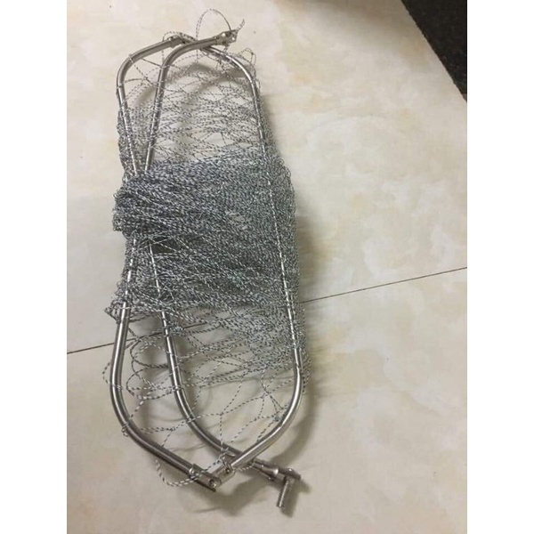 Vợt Vớt Cá Nnox Vành Tam Giác Đủ Sai, Chất Liệu Bằng Inox Siêu Bền ,Cứng