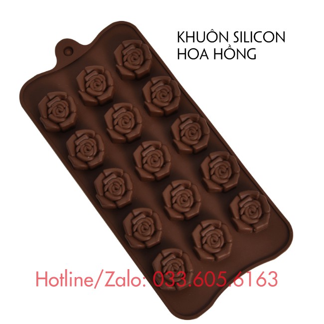 Khuôn Silicon làm bánh đa năng hình con Heo - hình Hoa Hồng - hình Hoa Cúc