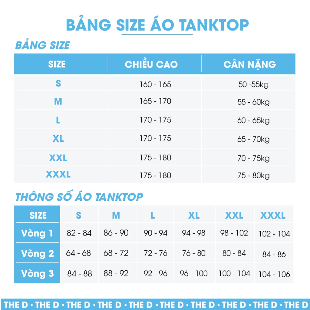 Áo Ba Lỗ Nam Tanktop The D Dáng Regular Fit Chất Liệu Cotton Mềm Mịn, Thoáng Mát, Thấm Hút Mồ Hôi Tốt