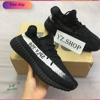 Giày Sneaker 🚚FREESHIP🚚 Giày Thể Thao YZ350 Đen Vạch Trắng Nam Nữ
