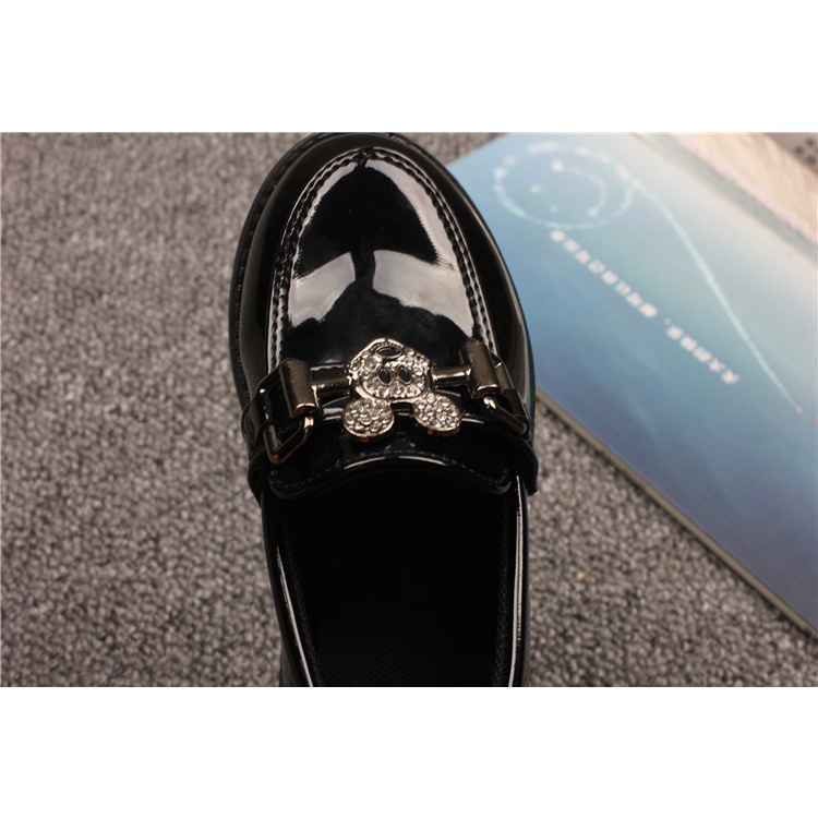 Giày da đế mềm phong cách Anh Quốc thời trang xuân thu 2021 cho bé