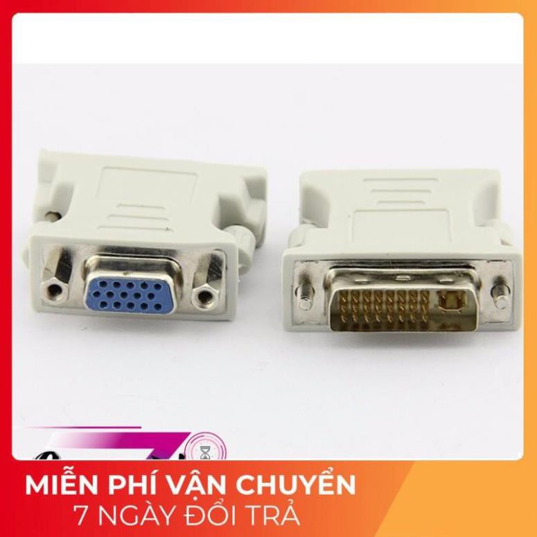 [FREESHIP] Đầu chuyển đổi DVI (24+5) cổng đực sang VGA cổng cái - Đầu chuyển DVI sang VGA