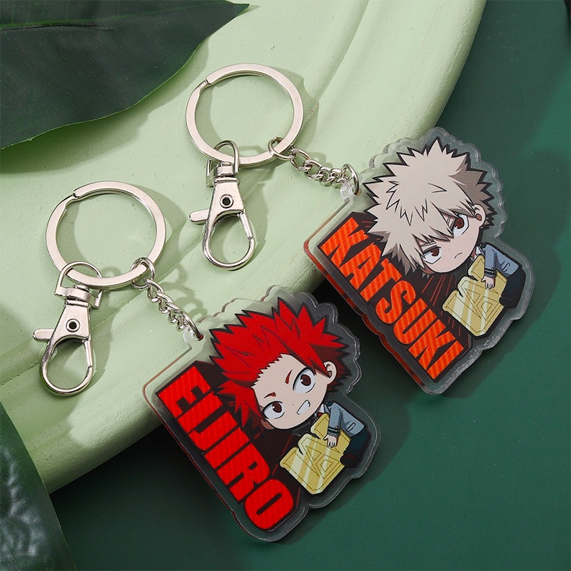 Móc Khóa Hai Mặt Trong Suốt In Hình Anime My Hero Academia Thời Trang