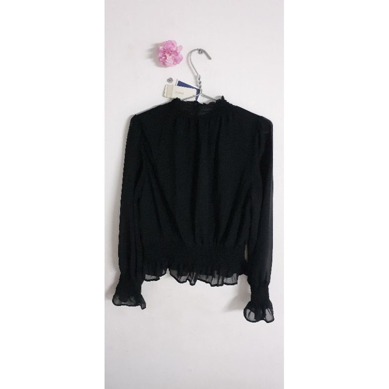 Áo kiểu cổ trụ tay phồng