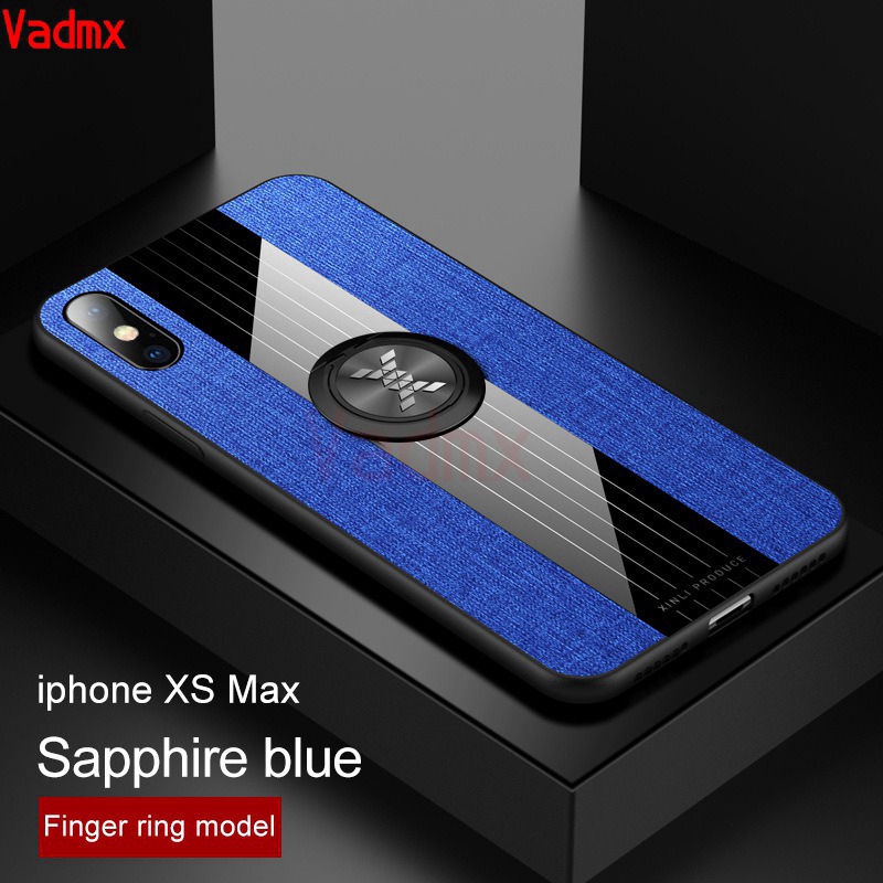 Ốp điện thoại mềm có nhẫn nam châm dành cho iPhone XS Max XR XS X 7 8 6 6s Plus